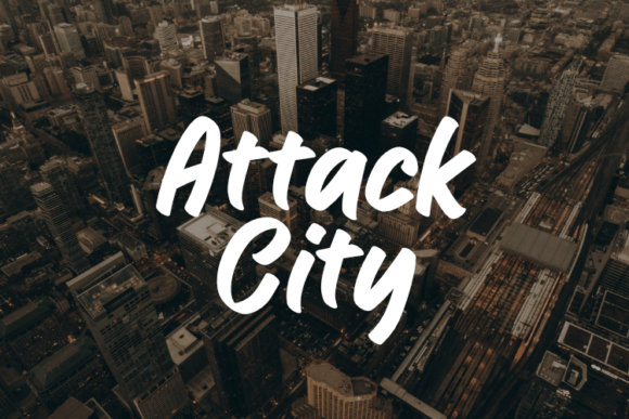 Attack City: A Dynamic Font for Modern Design