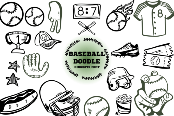 Baseball Doodle: A Whimsical Font for Creative Projects