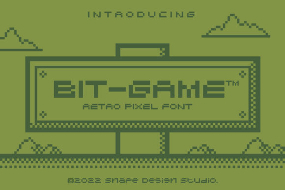 Bit Game: A Retro Pixel Font for Creative Projects
