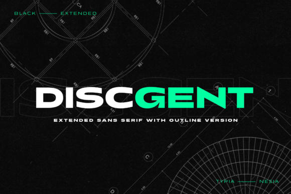 Discgent: Bold Typography for Dynamic Designs