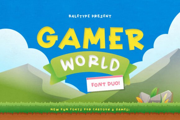 Discover Gamer World: A Font Duo for Playful Design