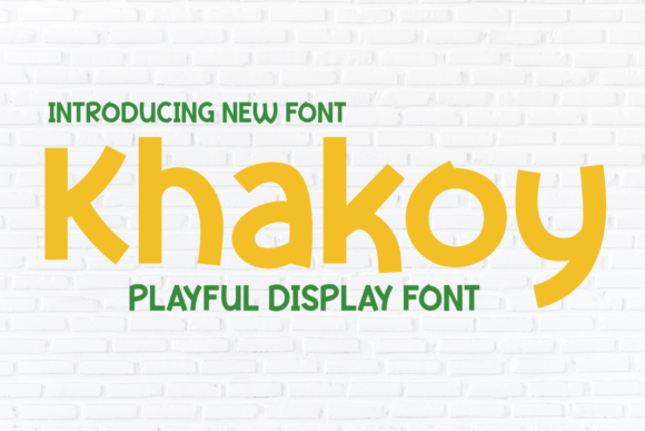 Khakoy Font: Unleash Playful Creativity in Your Designs