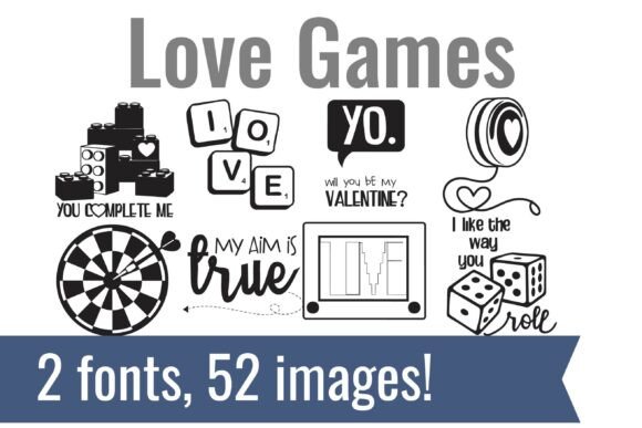 Love Games Font: A Retro Valentine's Design Collection