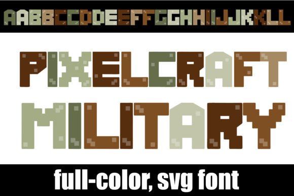 Pixelcraft Military: Bold, Colorful Gaming Font