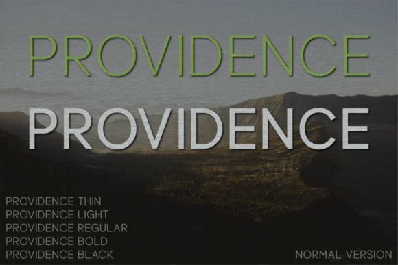 Providence Font: Sophisticated Sans Serif Design