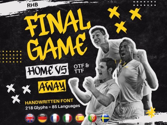 RHB Final Game: A Playful Modern Font for Creative Projects