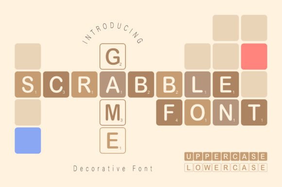 Scrabble Game: The Playful Font for Creative Projects