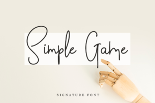 Simple Game: A Handmade Calligraphy Font for Modern Design
