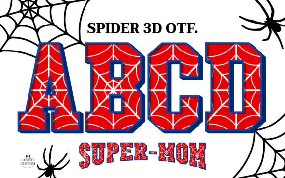 Spider 3D: Captivating Typography with a Superhero Web Twist