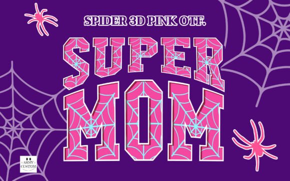 Spider 3d Pink: A Captivating Font for Creative Projects