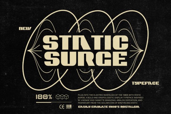 Static Surge: 80s-Inspired Display Typeface