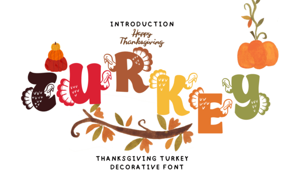 Thanksgiving Turkey Font: Add Festive Charm to Designs