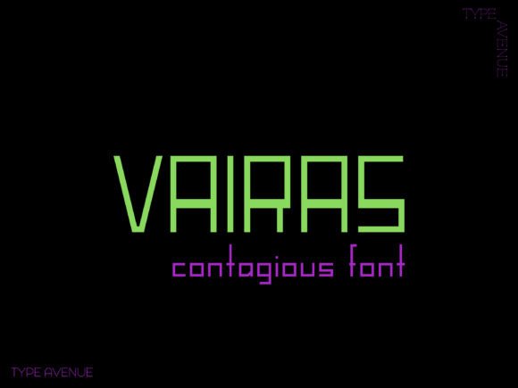 Vairas: A Futuristic Font for Modern Design
